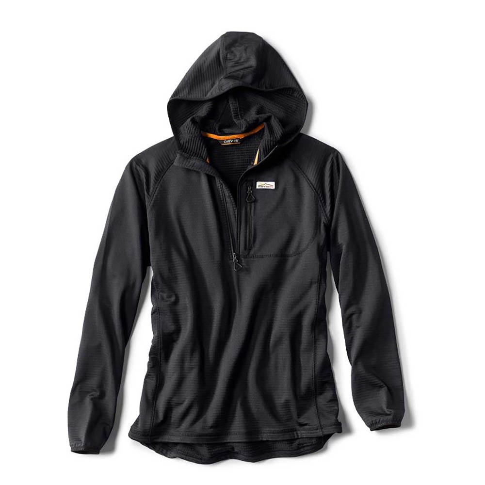 Orvis Horseshoe Hills 1/4 Hoodie Men's in Black